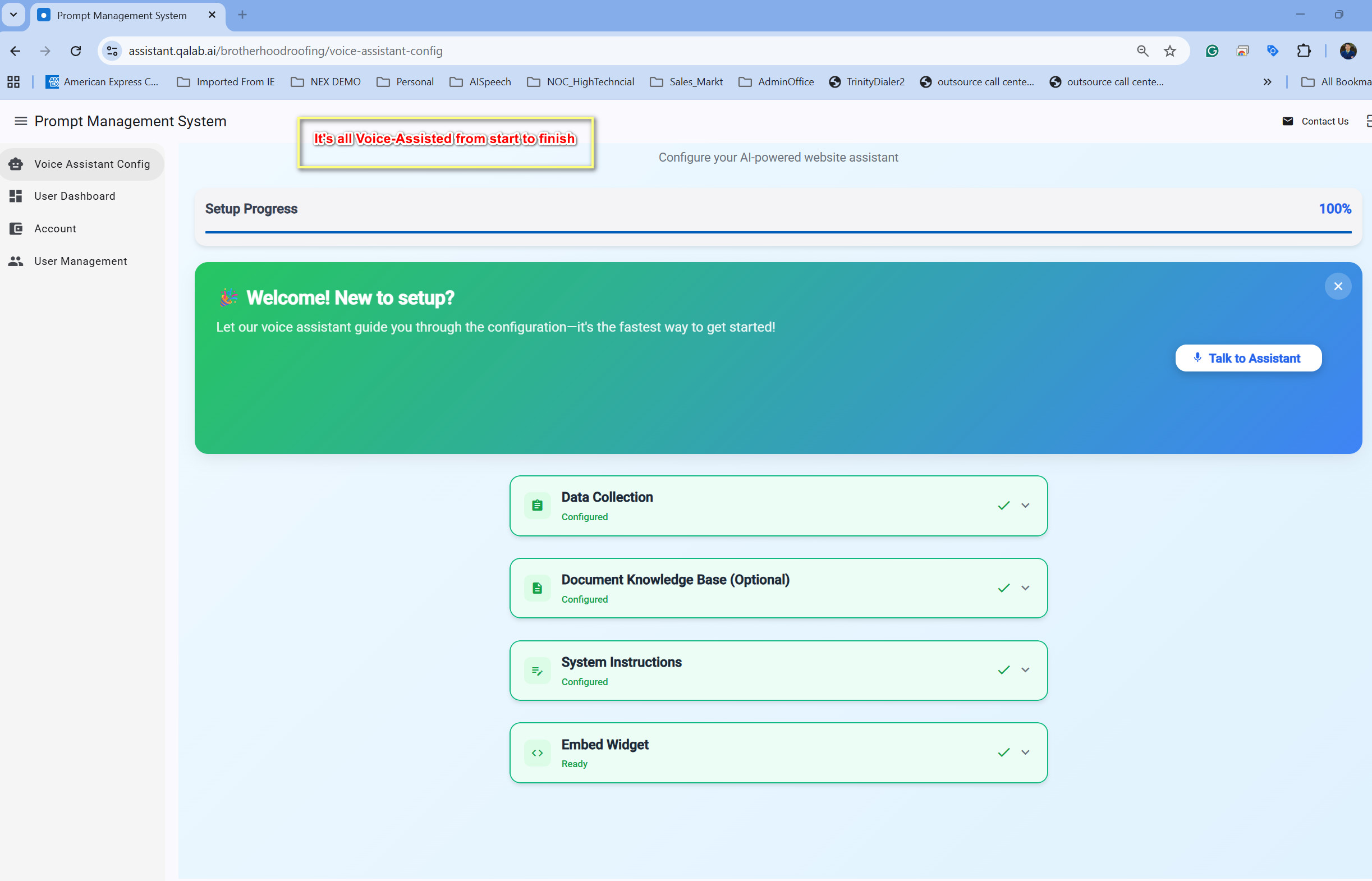 Admin AI Tools screen
